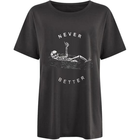 Vintage Graphic Tee for Women - Cute Oversized Short Sleeve Spring Shirt - Picture 6 of 7